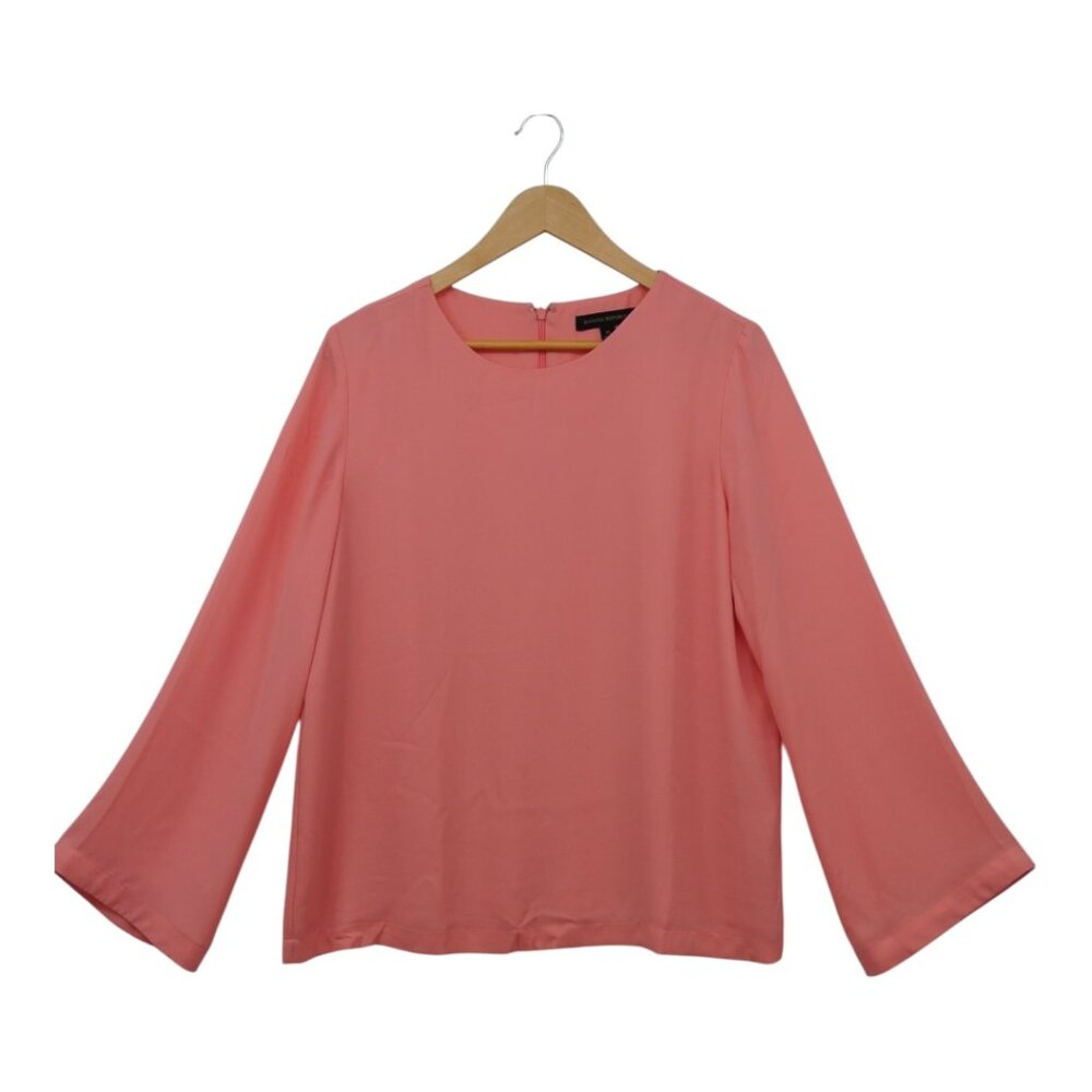 Banana Republic 🍑 Silky Peach Blouse M ✨Flawless‎ Condition✨ - Picture 6 of 8